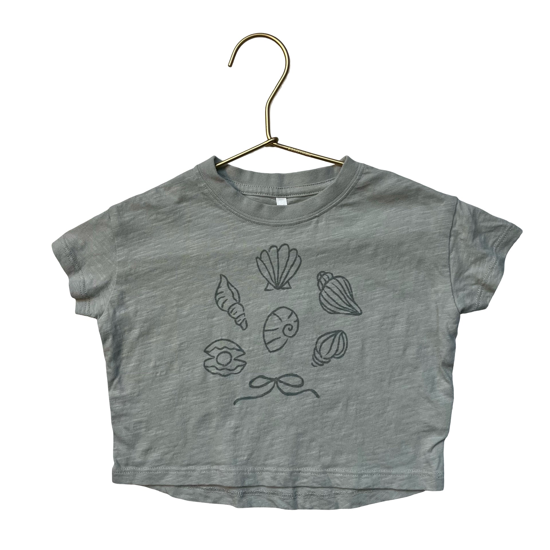 Rylee & Cru Sage Green Sea Shell Graphic T-Shirt - Size 12-18 Mo