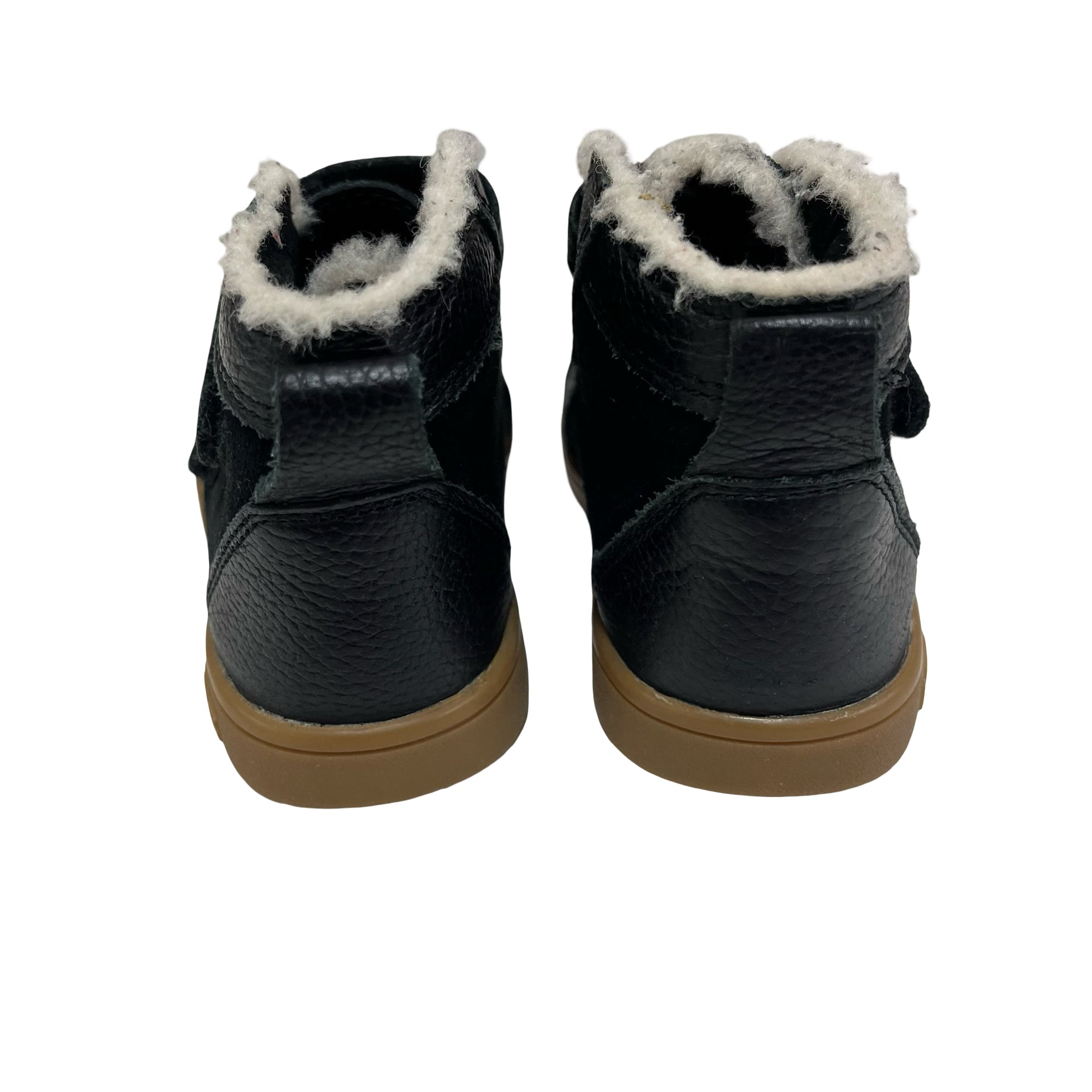 UGG Black Leather Vecro Sneaker Boots - Size 6