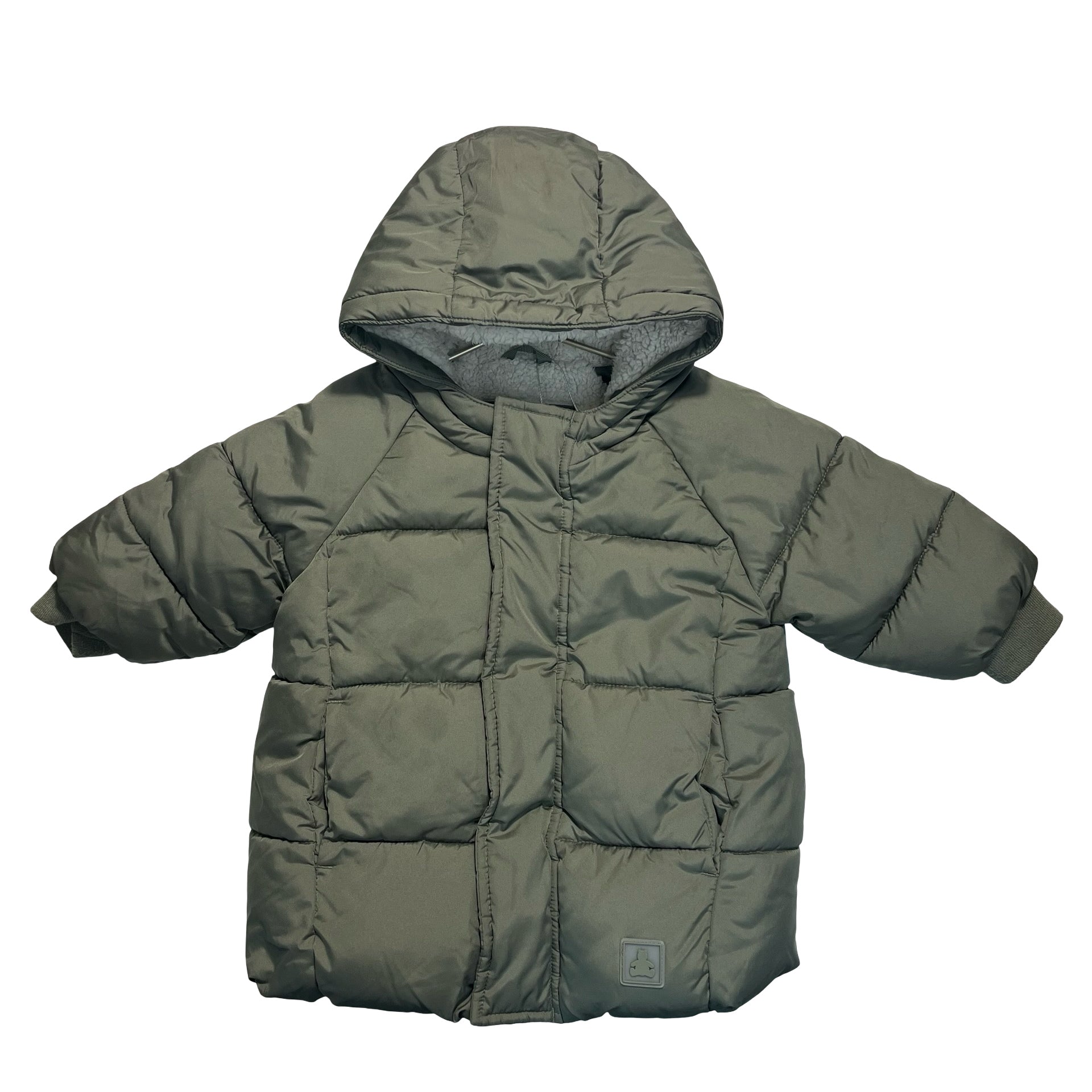Baby Gap Primaloft Green Hooded Winter Jacket - Size 12-18 Mo