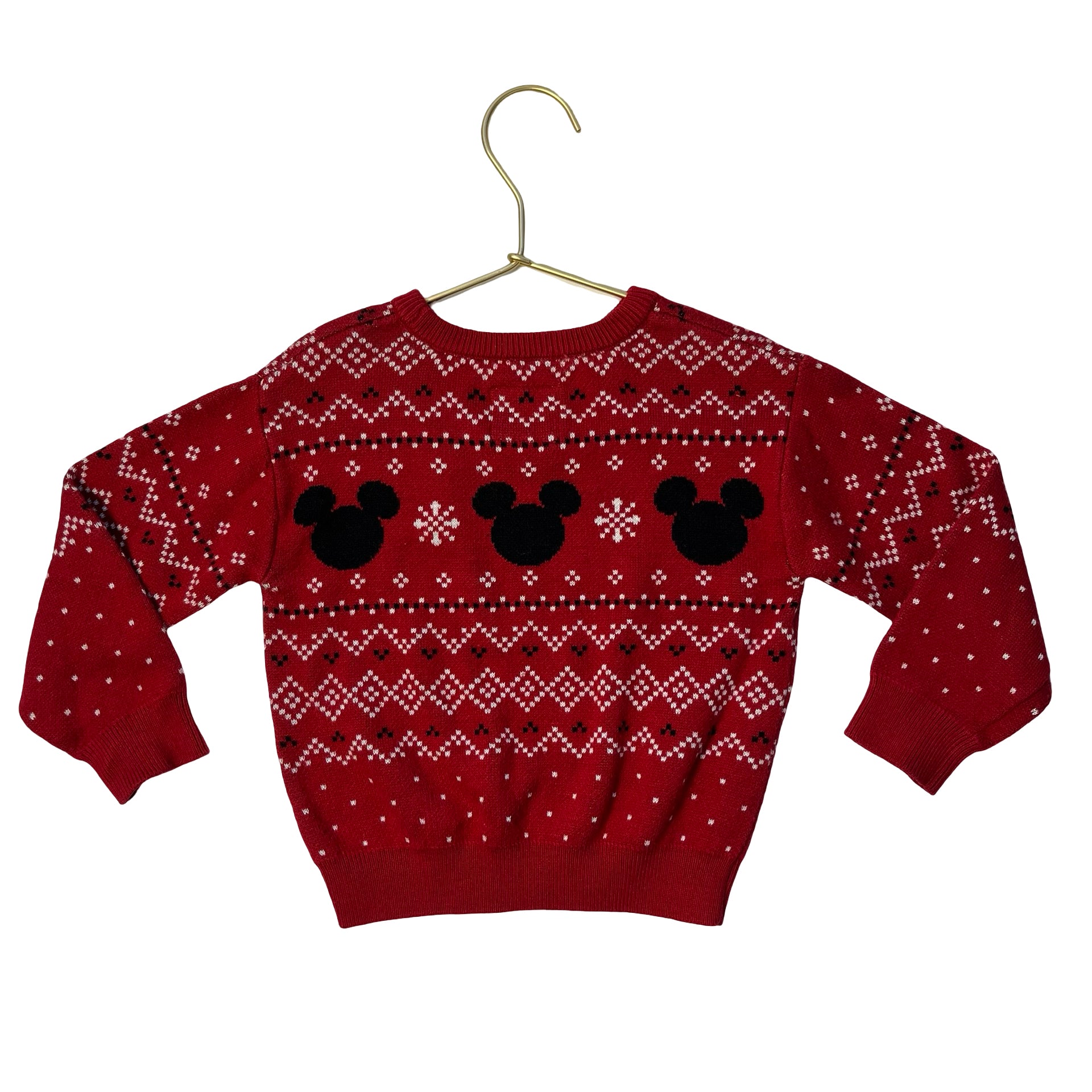 Little Sleepies Play x Disney Red Mickey Mouse Sweater - Size 2T