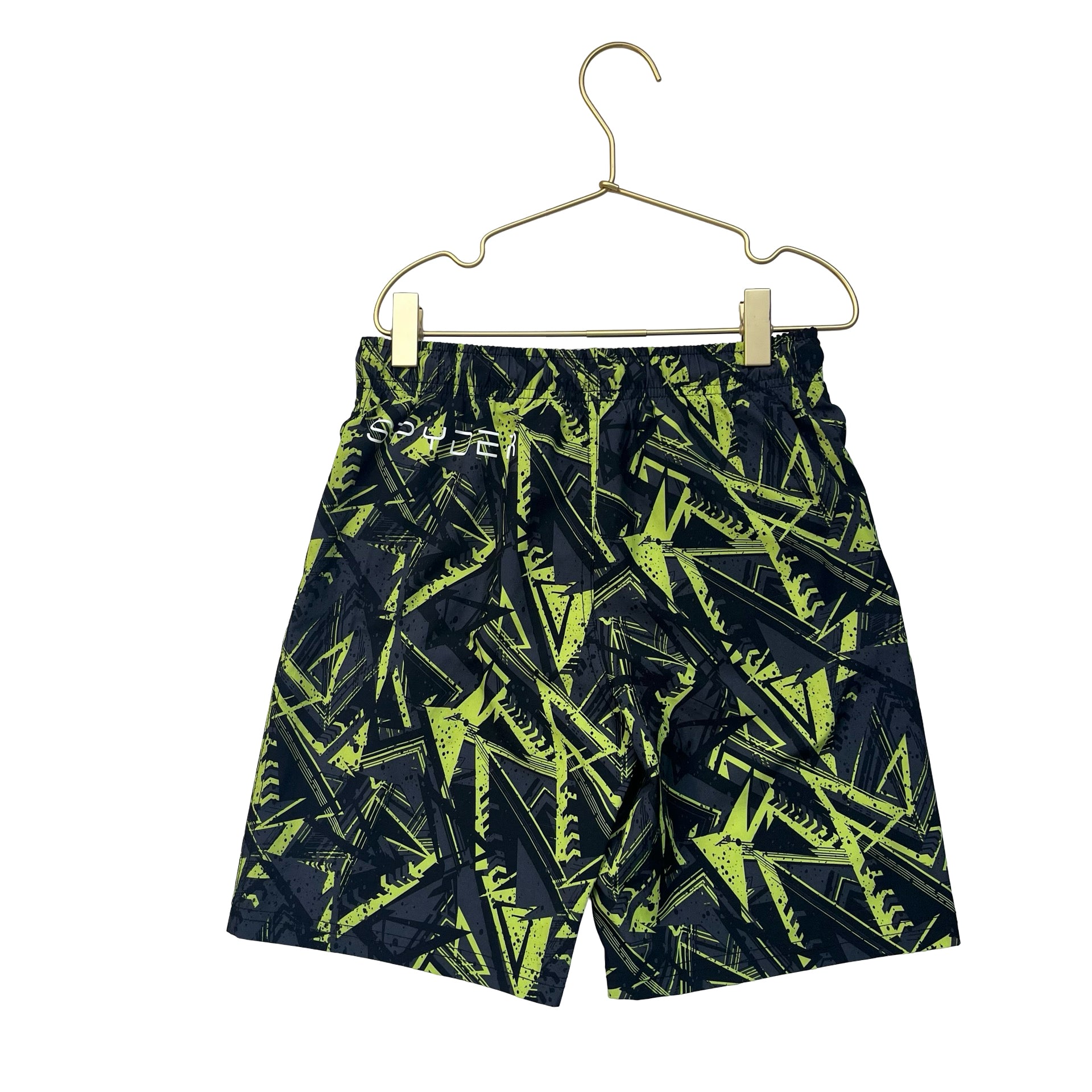 Spyder Black, Gray, Neon Green Swim Suit - Size S 7-8