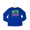 Adidas Blue, Lime, Pink Logo Shirt - Size 5