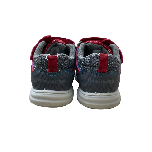 Stride Rite Gus Gray & Red Sneakers - Size 6M