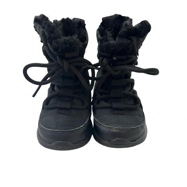 Nike Black Faux Fur Lined Lace Up Boots - Size 7