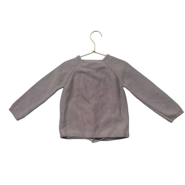 Jamie Kay Taupe Cotton Cardigan Sweater - Size 3Y