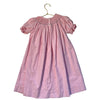 Southern Sunshine Pink Gingham Smocked Christmas Dog Sled Dress - Size 4T