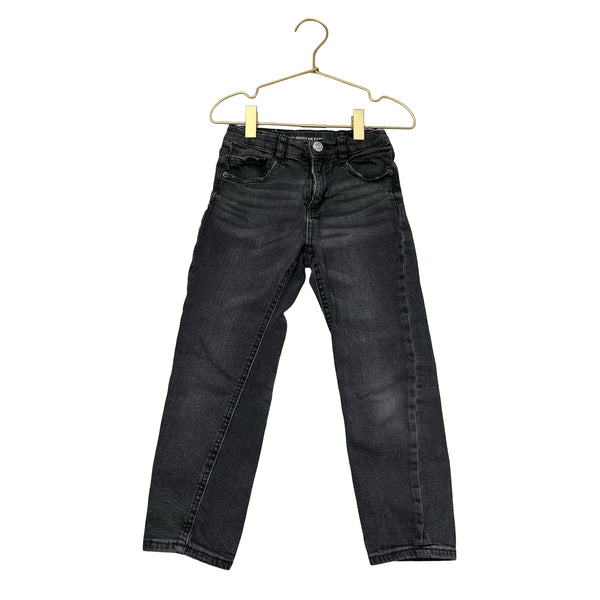 Zara 'The Regular Pant' Black Denim Jeans - Size 5-6