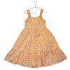 Emile et Ida Ivory & Orange Fruit Print Dress - Size 6A