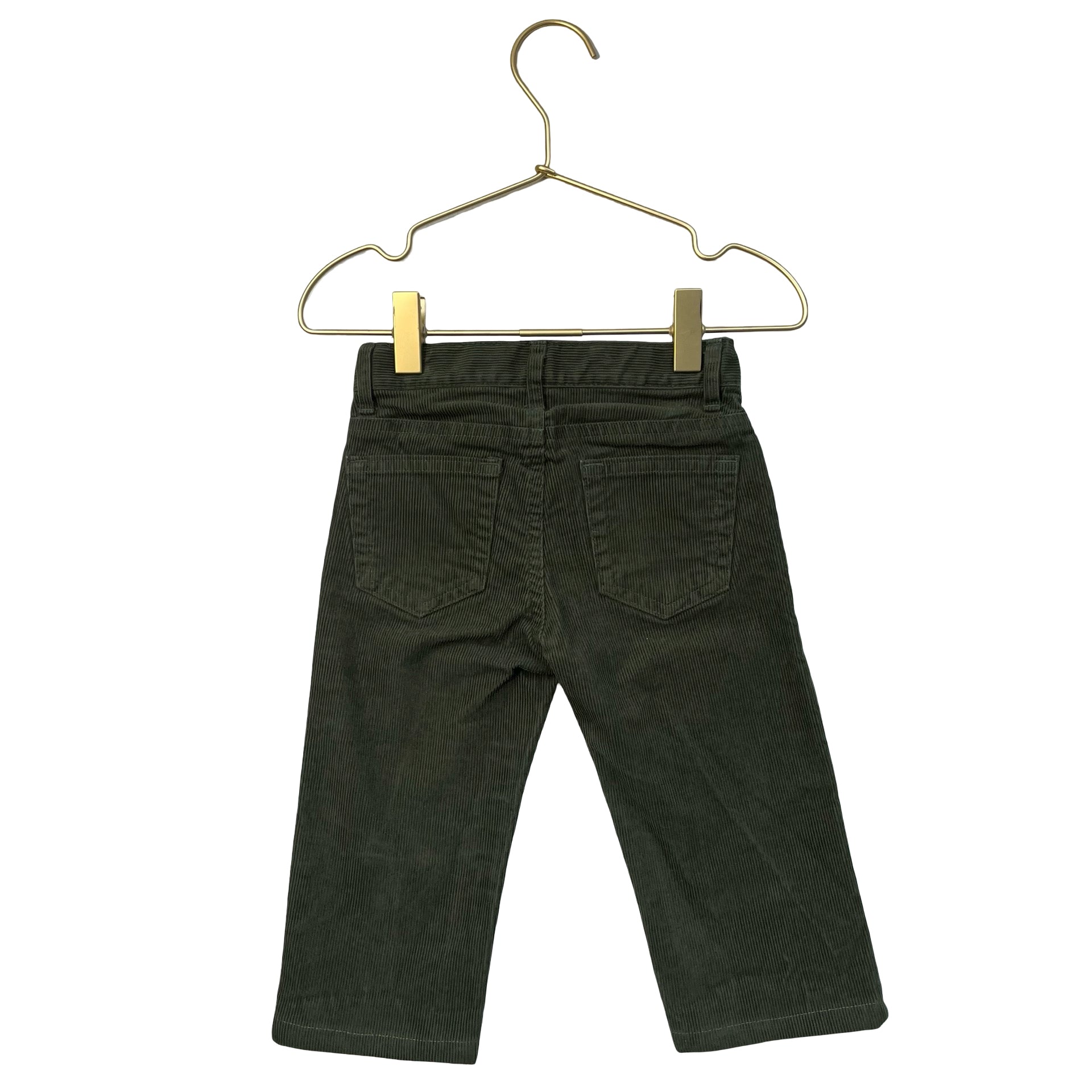 Janie and Jack Olive Green Corduroy Pants - Size 18-24 Mo