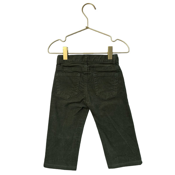 Janie and Jack Olive Green Corduroy Pants - Size 18-24 Mo
