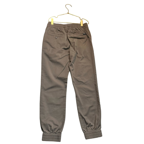 Volcom Brown Chino Jogger Pants - Size M 10Y