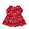 Jacadi Purple & Orange Flower Print Corduroy Dress - Size 6A