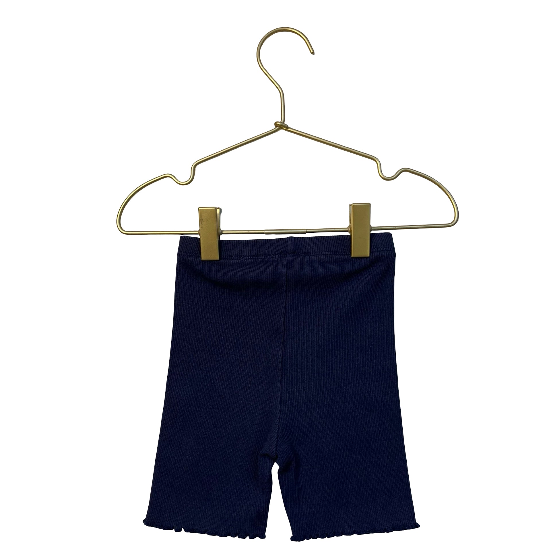 Zara Navy Ribbed Cartwheel Shorts - Size 2-3