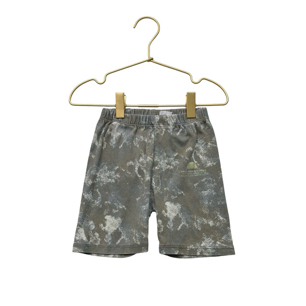 Zara Olive Green, Gray, Ivory Pattern Shorts - Size 4-5