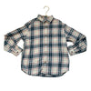Uniqlo Ivory, Blue, Red Plaid Flannel Button Down Shirt - Size 7-8