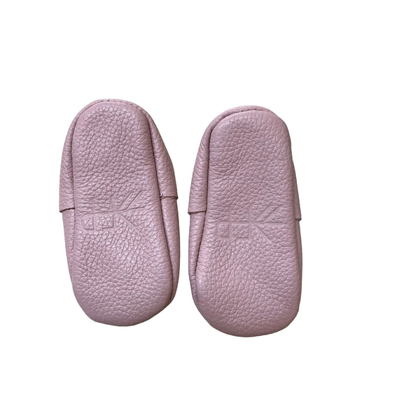 Freshly Picked Blush Leather Soft-Sole Shoes - Size 3