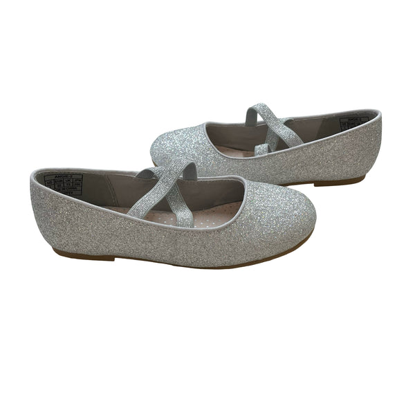 Dream Pairs Silver Glitter Shoes - Size 1Y Big Kid