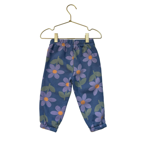 Baby Gap Blue & Purple Flower Print Joggers - Size 18-24 Mo