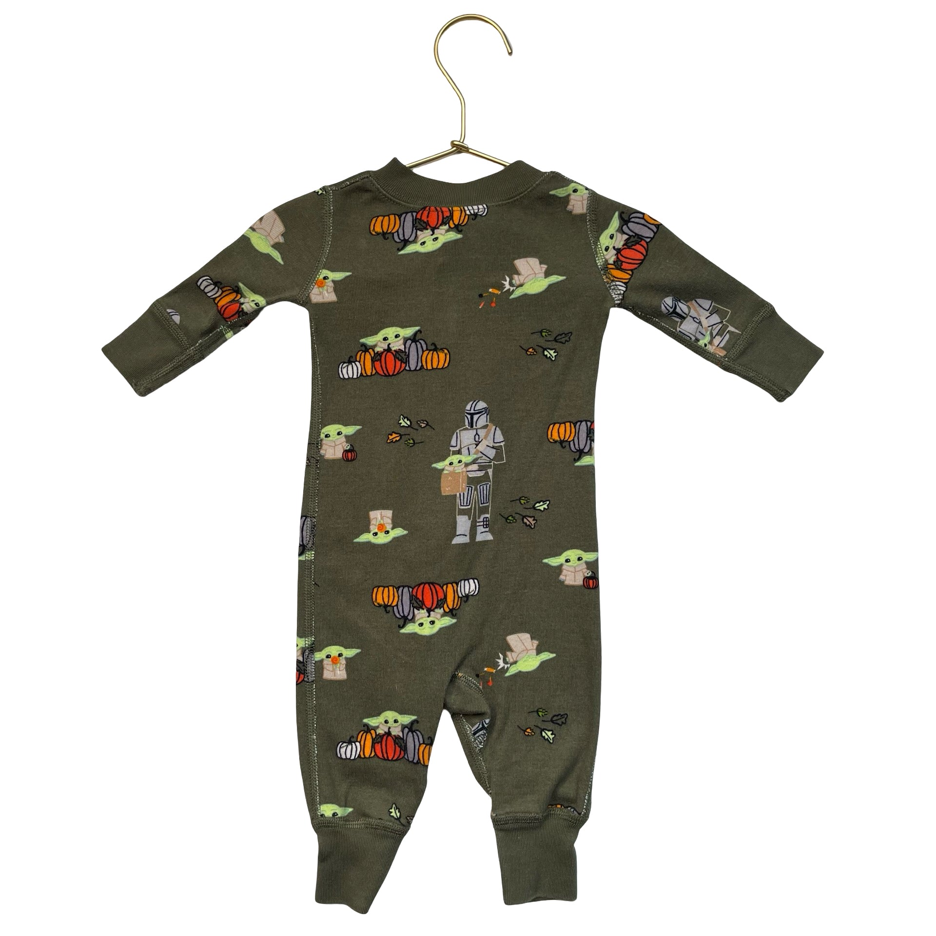 Hanna Andersson x Star Wars Baby Yoda Halloween One-Piece - Size 0-3 Mo