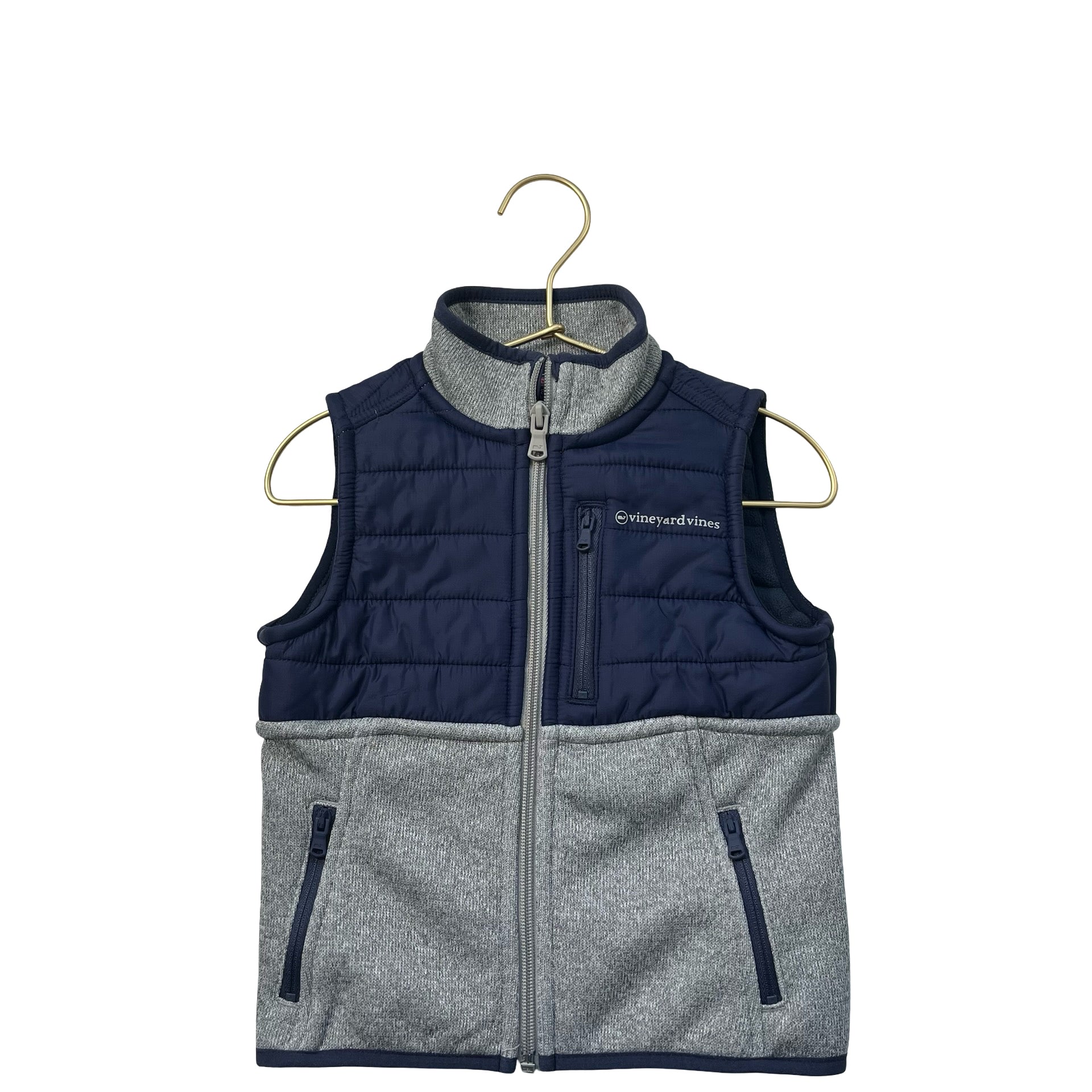 Vineyard Vines Navy & Gray Vest - Size 3T