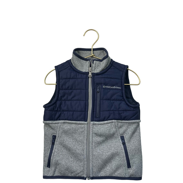 Vineyard Vines Navy & Gray Vest - Size 3T