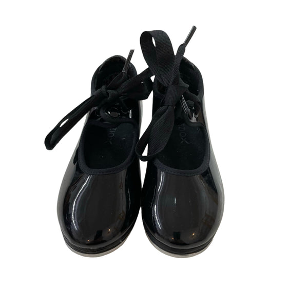 Capezio Black Patent Tap Shoes - Size 9.5