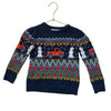 Old Navy Navy Snowman Fair Isle Sweater - Size 3T