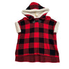 Tommy Bahama Red & Black Check Hooded Poncho - Size XS (4)