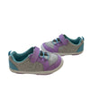 Tucker & Tate Gray & Purple Velcro Sneakers - Size 11
