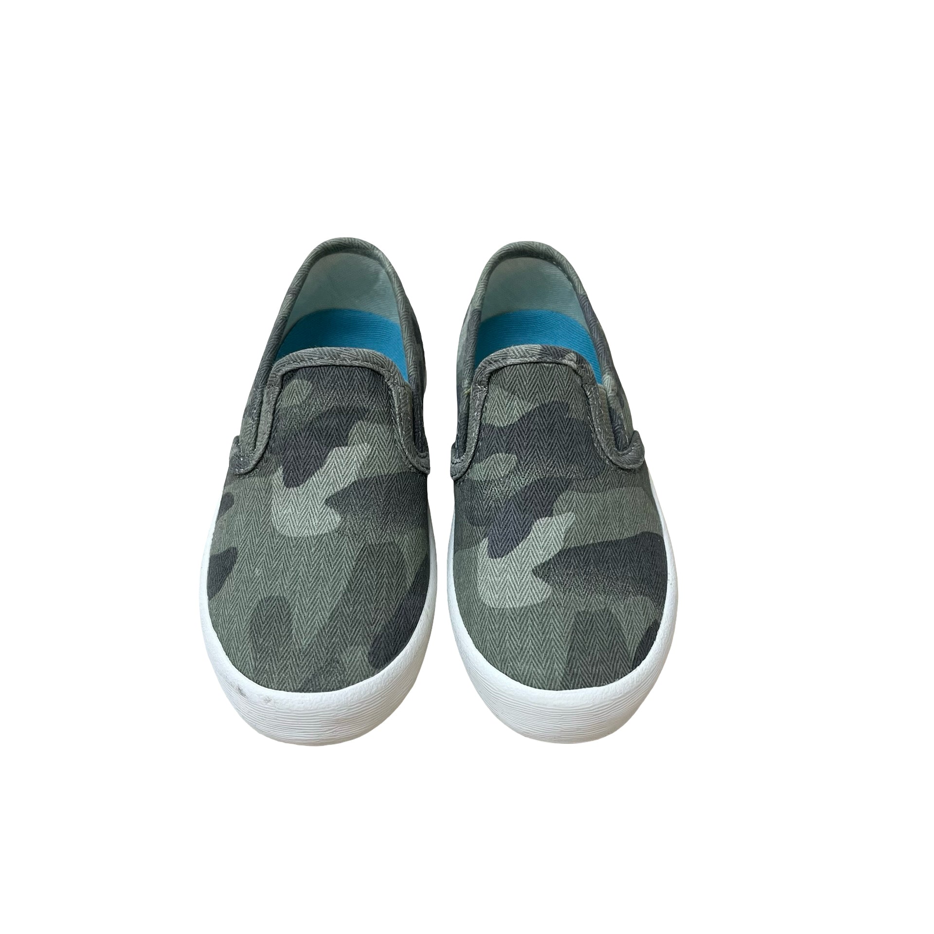 SeaVees 'Sage Camo Herringbone Twill Baja Slip On' Sneakers New in Box - 9C