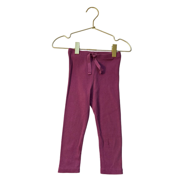 Zara Plum Ribbed Leggings - Size 18-24 Mo