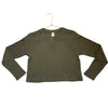 Treasure & Bond Olive Green Waffle Shirt - Size L 10-12