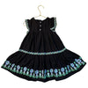 Cynthia Rowley Black Embroidered Flower Dress - Size 4T