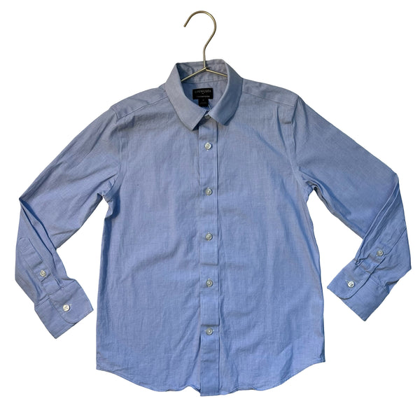 Crewcuts Thompson Blue Button Down Shirt - Size 8