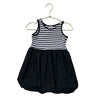 Janie and Jack Black & White Striped Bubble Hem Dress - Size 2T