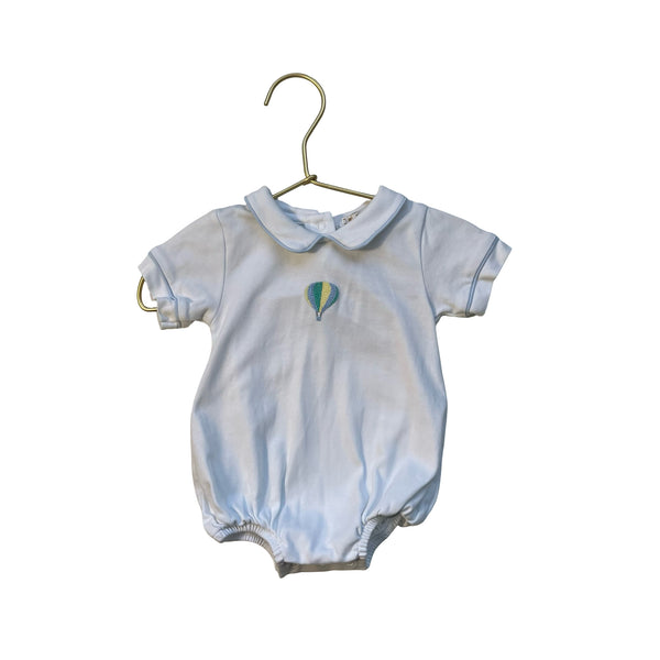 Beaufort Bonnet White Embroidered Hot Air Balloon Bubble - Size 3-6 Mo