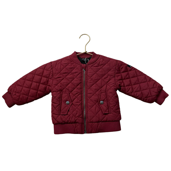 Volcom Dark Red Quilted Jacket - Size 18 Months