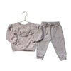 Quincy Mae Pink Bow Print Sweatshirt & Jogger Set - Size 12-18 Mo
