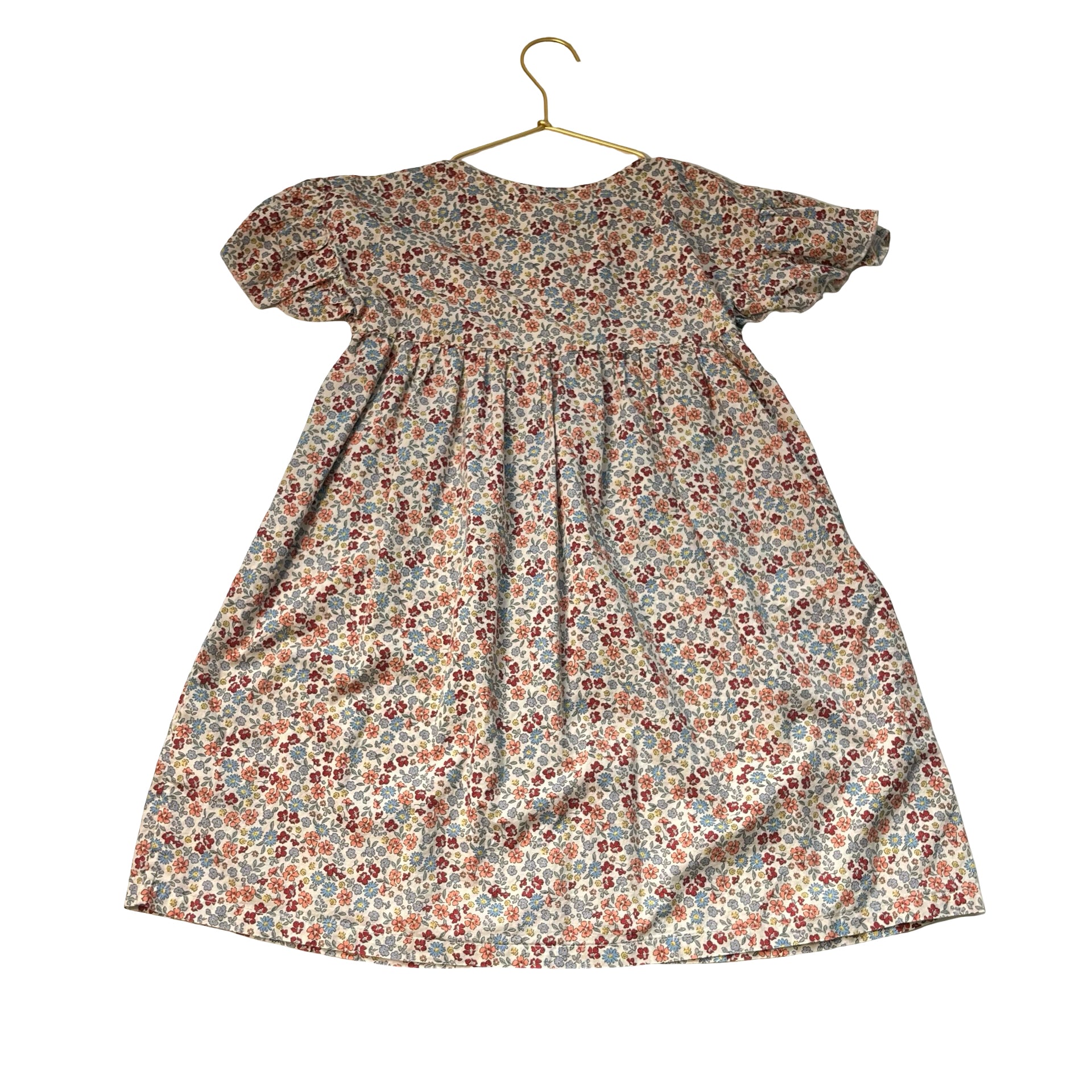 H&M Ivory Floral Print Dress - Size 7