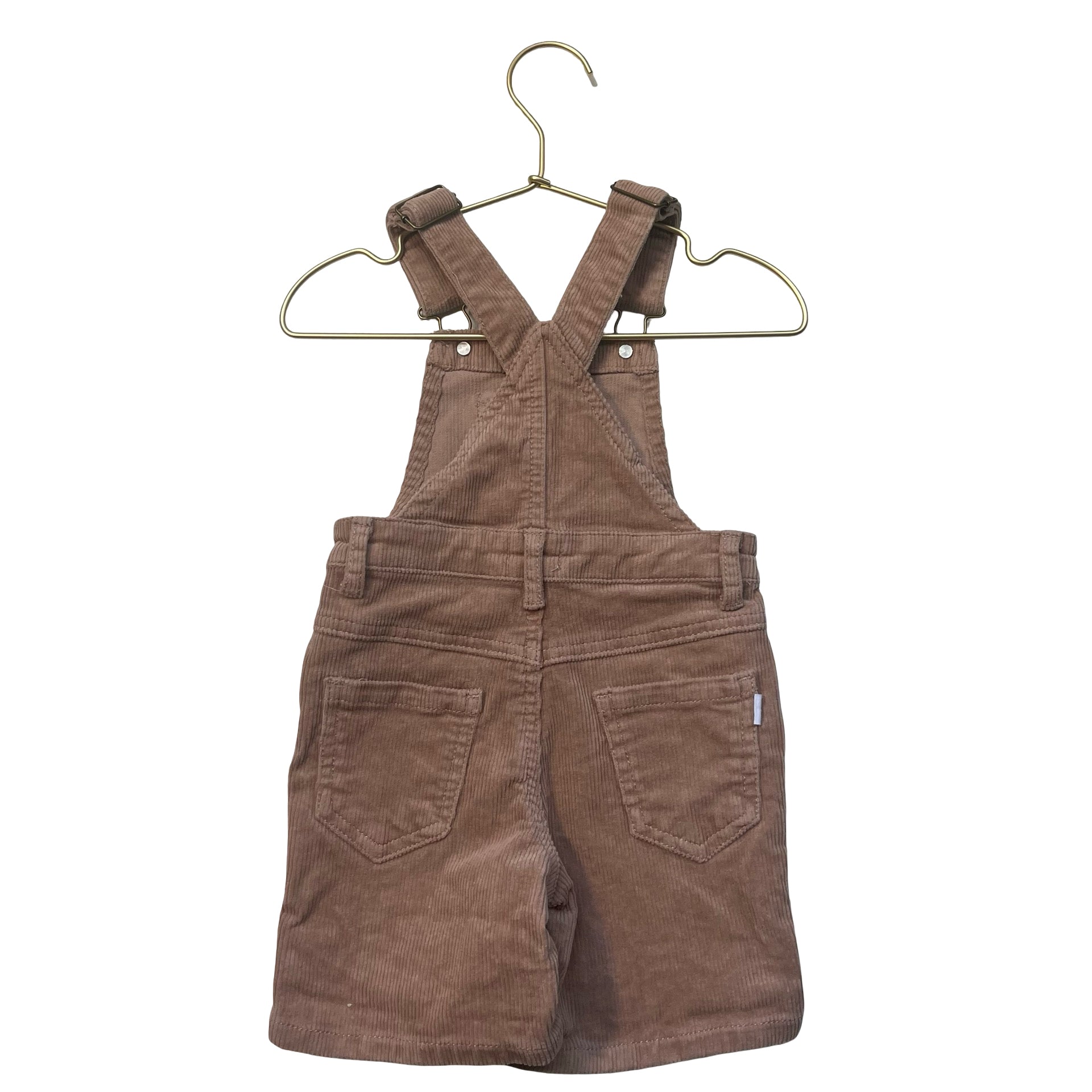 Jamie Kay Tan Corduroy Overalls - Size 6-12 Mo