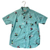 Billabong Teal Tropical Print Button Down Shirt - Size S 8