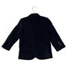 Children's Place Plaid-Lined Black Velvet Blazer - Size 3T