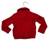 Janie and Jack Red Shawl-Neck Cable Knit Sweater - Size 12-18 Mo