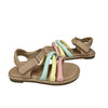 Cat & Jack Tan & Pastel Sandals - Size 6