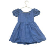 Janie and Jack Blue Linen-Cotton Dress - Size 4