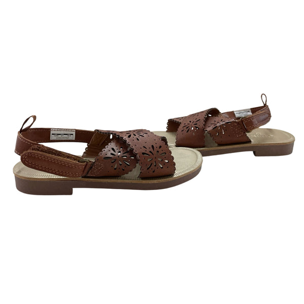 OshKosh Brown Faux Leather Sandals - Size 10