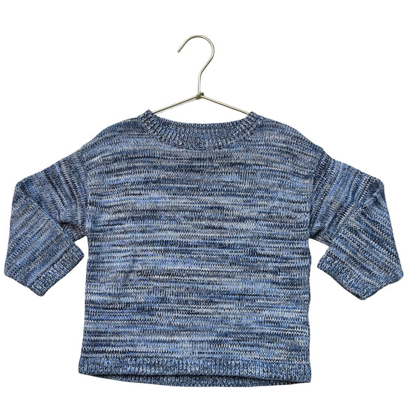 Arket Blue Space-Dye Cotton Sweater - Size 2-4Y