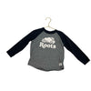 Roots Gray & Black Raglan Logo Shirt - Size 4T