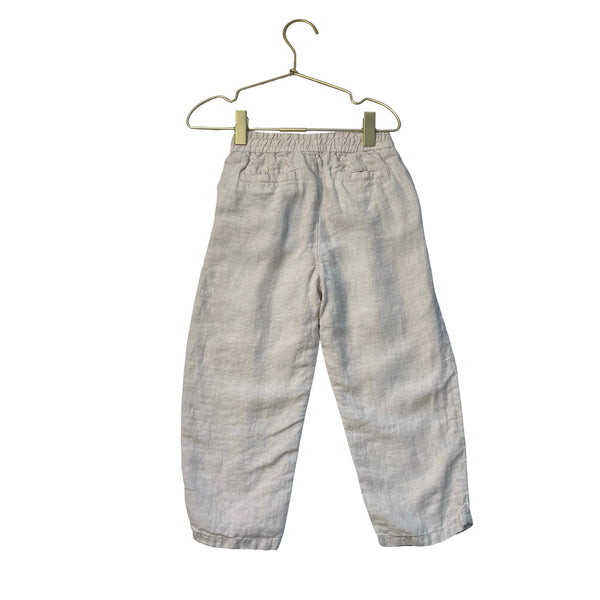 Zara Tan 100% Linen Pants - Size 4