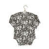 Kate Quinn Ivory & Brown Mushroom Print Onesie Bodysuit - Size 12-18 Mo
